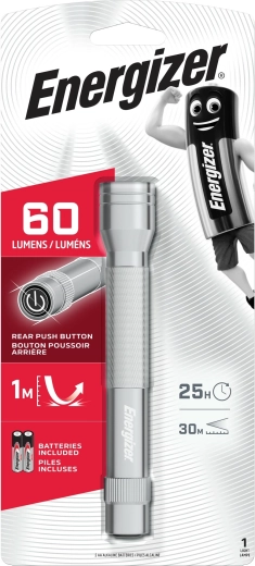 Vrecková LED baterka Energizer Metal, 2× AA