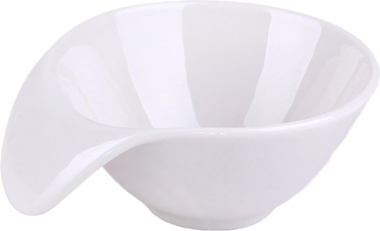Porcelánová servírovacia miska s uškom 65 ml, biela