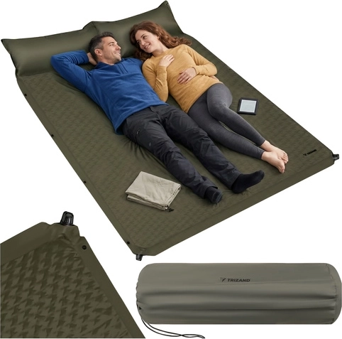 Trizand samonafukovací turistický matrac pre dvoch 186 × 130 cm