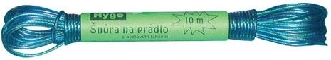 Šnúra na prádlo s oceľovým lankom 10 m, mix farieb