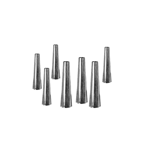 Sada kovových formičiek na kremrole, 10 ks