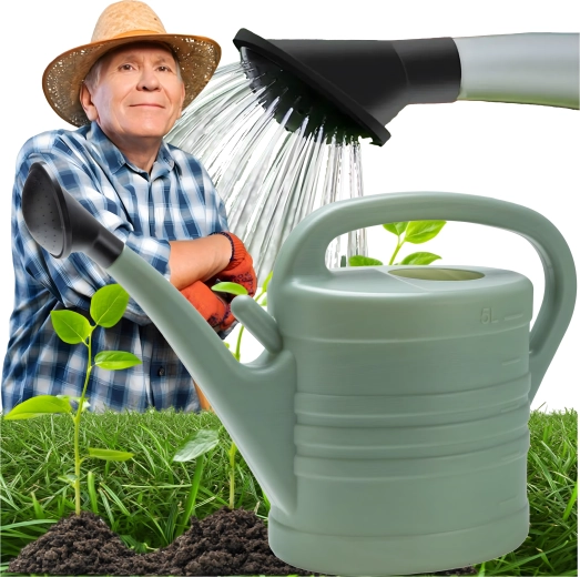 Záhradná kanva 5 l oválna plastová so sitkom