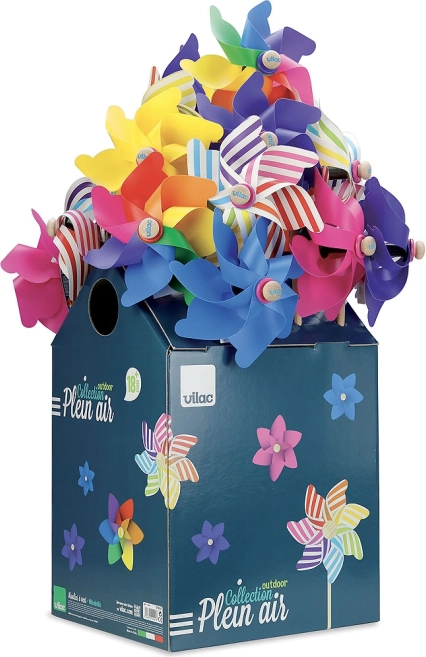 Vilac veterník na drevenej tyčke – rôzne farby