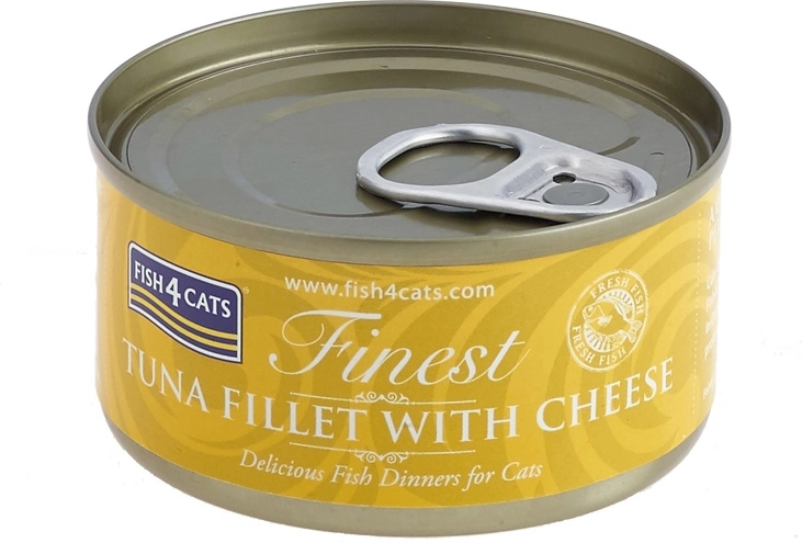 Konzerva pre mačky s tuniakom a syrom 70 g FISH4CATS