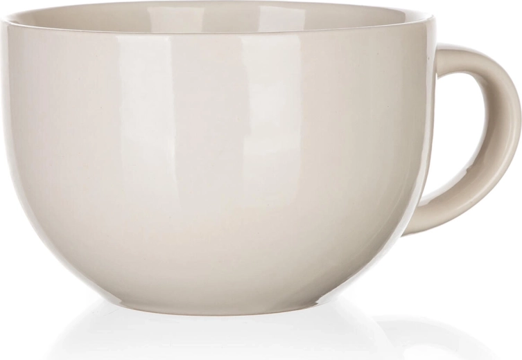 Keramický jumbo hrnček 800 ml Natural – slonovinová