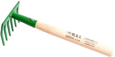 Hrable s násadou, 6 hrotov, 24 cm