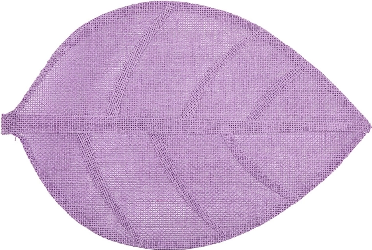 Prírodné prestieranie v tvare listu 33 × 48 cm fialové