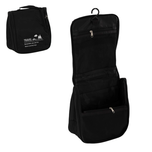 Cestovná kozmetická taška s háčikom, vodeodolná, 20,5 × 20 × 9 cm