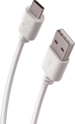 Forever kábel USB – USB‑C 1 m, 2 A, biely