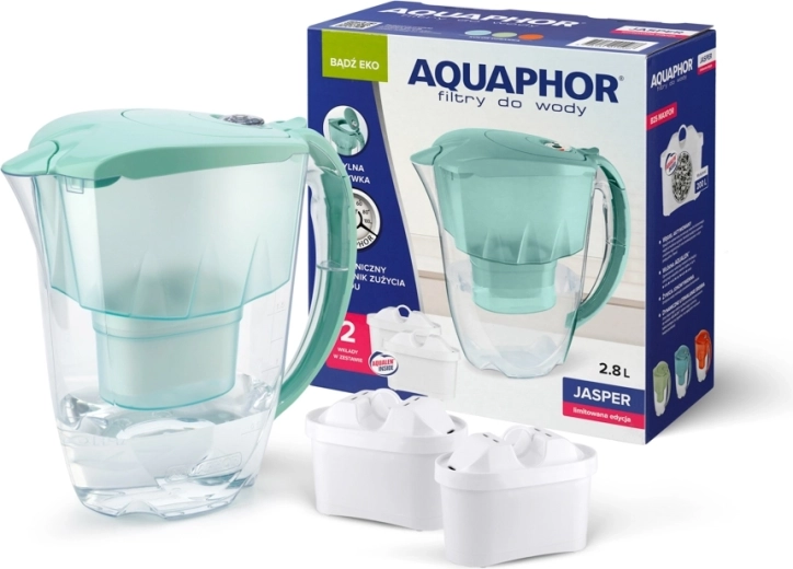 Filtračná kanvica Jasper 2,8 l mätová s 2 filtrami B100-25