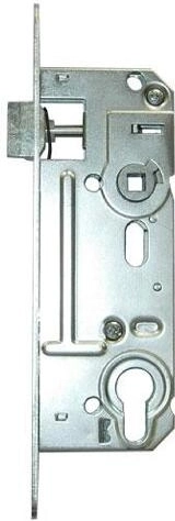 Zadlabací vložkový zámok, rozteč 90 mm, hĺbka 60 mm, pravý/ľavý, biely pozink