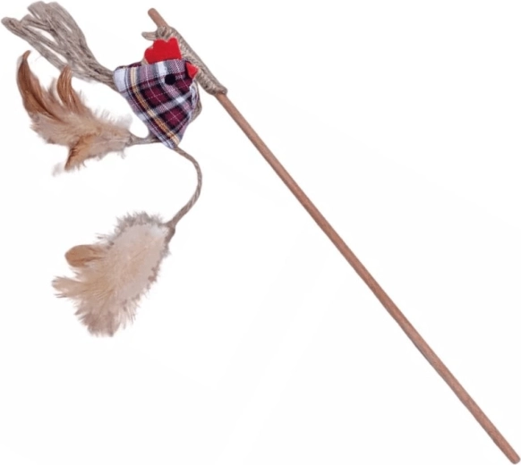 Quapas! prírodný prútik pre mačky so sliepočkou