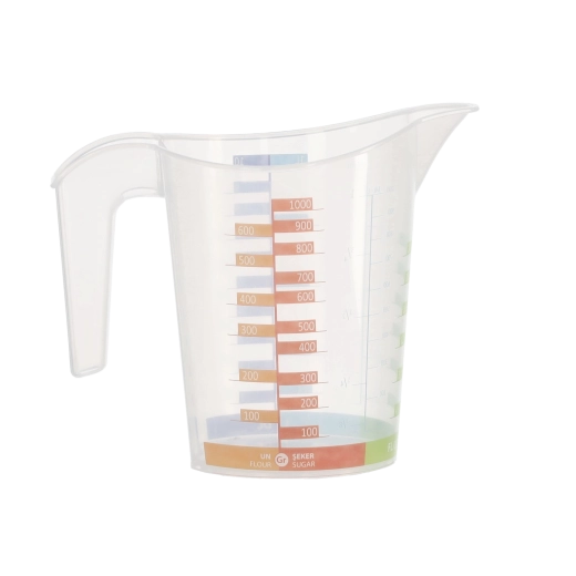 Plastový odmerný džbán 1 l s rukoväťou