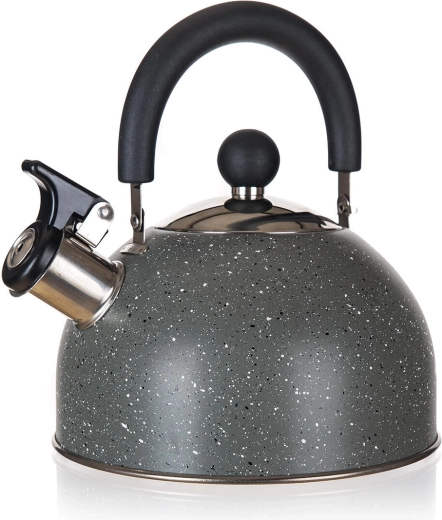 Pískajúca nerezová kanvica Granite Grey 1,7 l