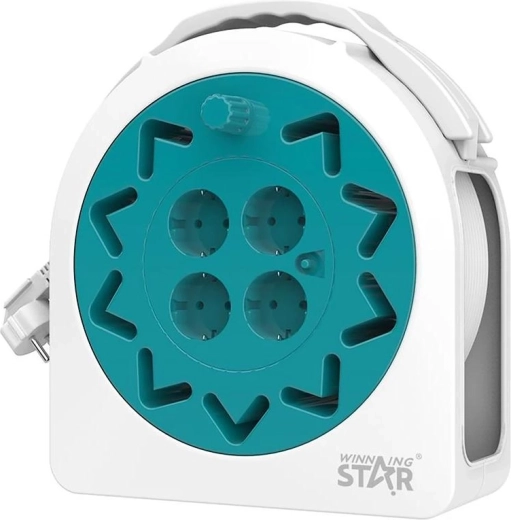 WinningStar káblový navijak s 20 m káblom a 4 zásuvkami 230 V