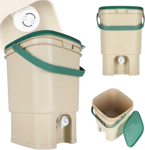 Domáci kuchynský kompostér 15 l s kohútikom