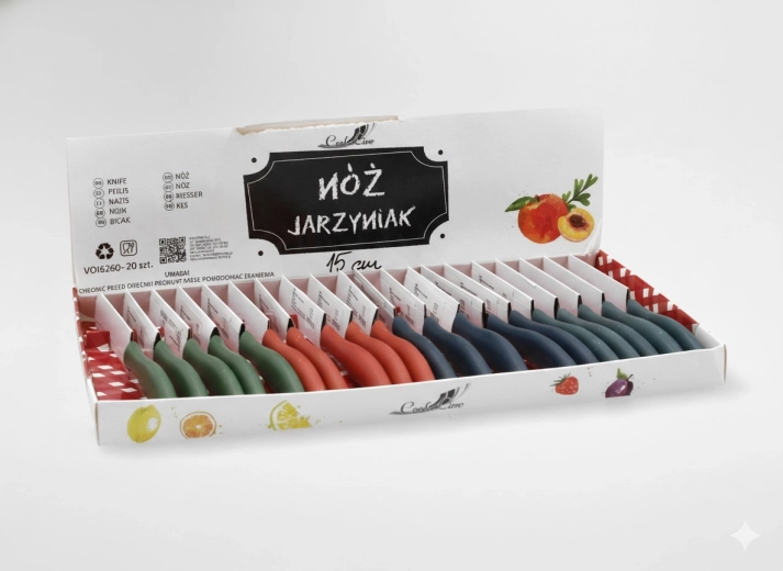Kuchynský nôž na zeleninu 15 cm, balenie 20 ks