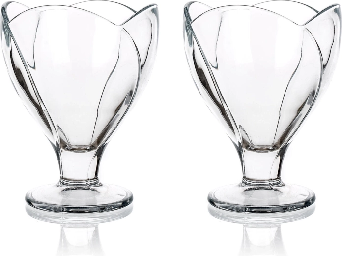 Sklenené zmrzlinové misky ICEVILLE 216 ml – sada 2 ks
