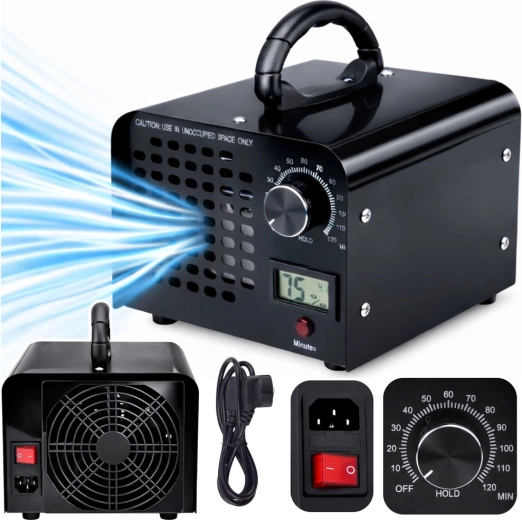 Ozonový generátor LEAN 60 000 mg/h s LCD a časovačom