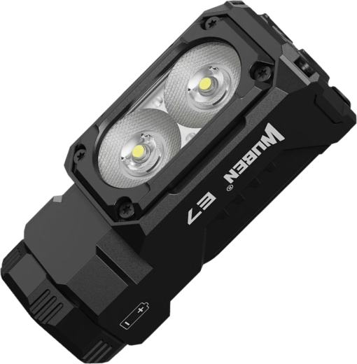 Wuben E7 čelovka/ručné svietidlo 1800 lm 6500K, čierna