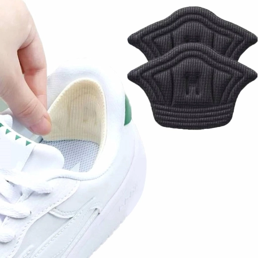 Penové náplasťové pätové vložky čierne 5 mm