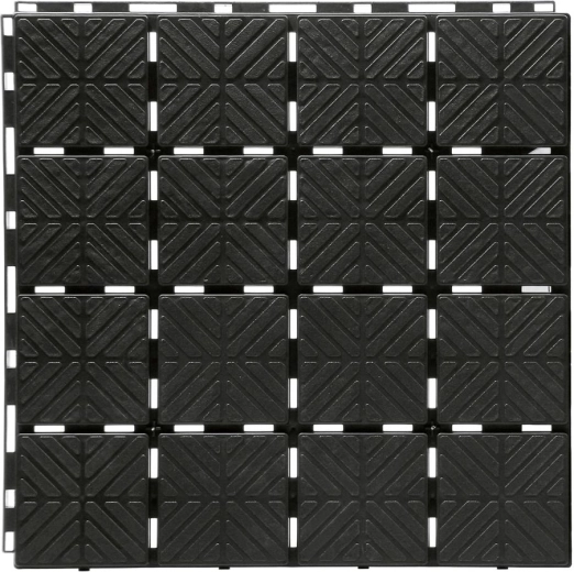 Záhradné zámkové dlaždice EASY SQUARE 40 × 40 cm, čierne (9 ks, 1,5 m²)