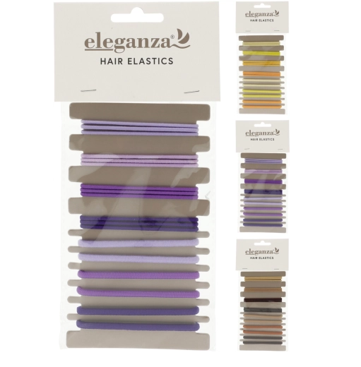 Sada 18 elastických gumičiek do vlasov bez kovu