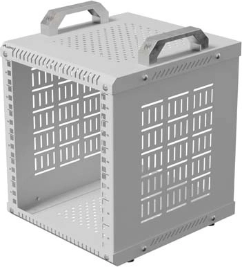 Lanberg otvorený rack 10" 6U 280 × 300 sivý
