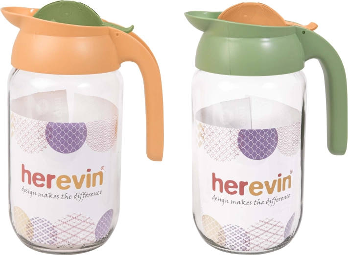 Džbán 1,5 l zo skla s plastovým viečkom