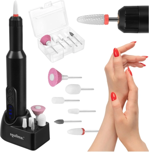 Bezdrôtová profesionálna brúska na nechty Soulima