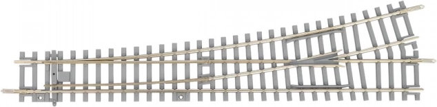 Piko výhybka ľavá s betónovými podvalmi