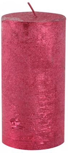 Rustikálna sviečka Provence červená 12 cm