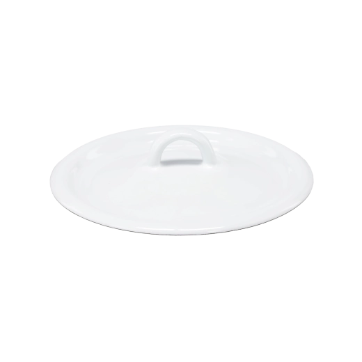 Smalťované veko biele/krémové 16 cm