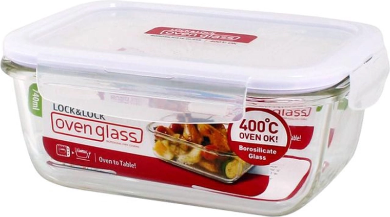 Sklenená zapekacia miska s vekom 740 ml z borosilikátového skla