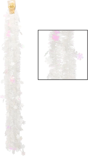 Vianočný biely dekoračný reťaz 2 m