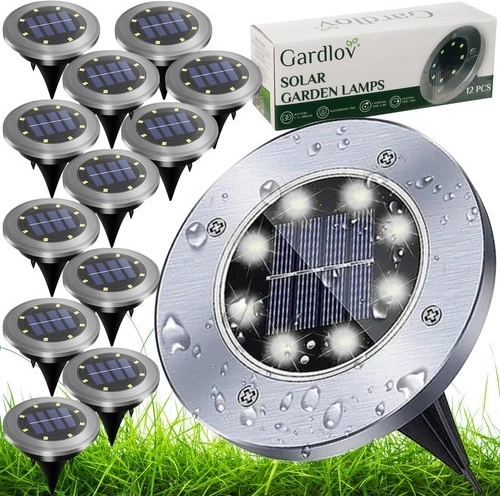 Solárne záhradné svetlá LED - 12 kusov