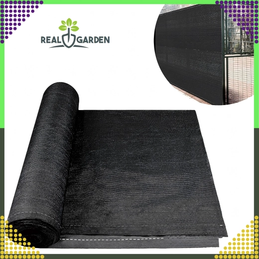 Tieniaca a maskovacia sieť 1,5 × 25 m, 180 g/m², 95 %, UV ochrana – čierna