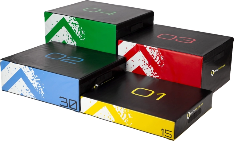 Sada mäkkých plyometrických boxov HMS Premium PYBS01