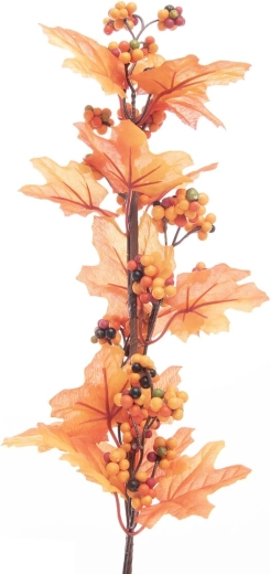Umelá jesenná vetvička oranžová 60 cm