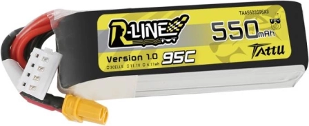 Batéria Tattu R-Line 550mAh 11,1V 95C 3S1P XT30