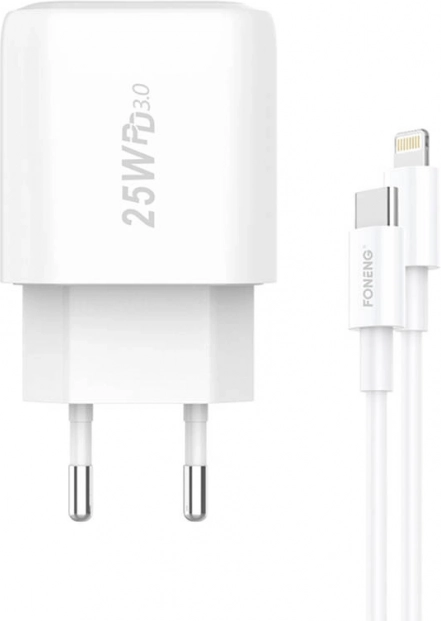 Rýchlonabíjačka FONENG 25 W s USB‑C + kábel USB‑C na Lightning
