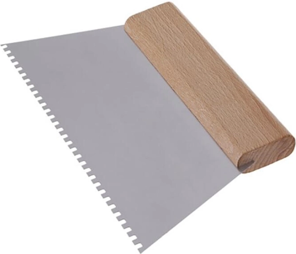 Oceľová zubová stierka 250 mm so 4 zubami