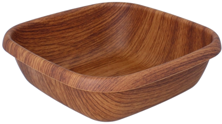 Plastová miska hnedá 23 cm