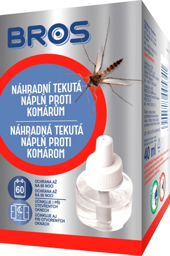 Bros náhradná tekutá náplň proti komárom 40 ml