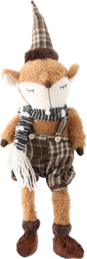 Vianočná líška so visiacími nohami 35 cm