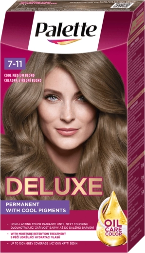 Palette Deluxe 7-11 chladná stredná blond 50 ml