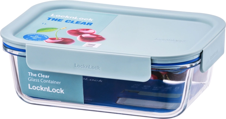 Sklenená zapekacia miska s vekom 1000 ml z borosilikátového skla LOCKNLOCK CLEAR GLASS