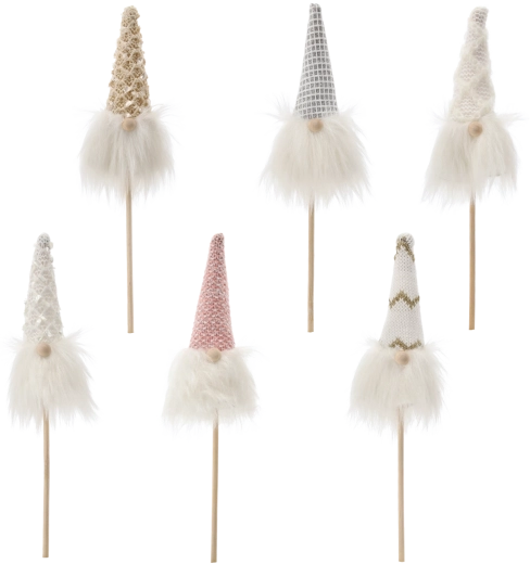 Vianočný škriatok na tyčke do kvetináča 24 cm