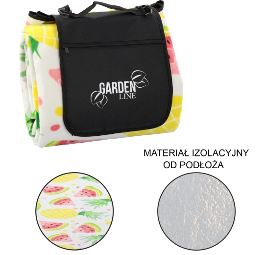 Pikniková deka s izoláciou Ovocie 300 × 200 cm