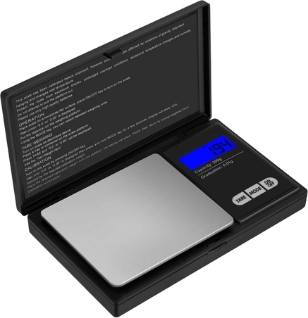 Ruhhy vrecková digitálna šperkárska váha 200 g / 0,01 g s ochranným krytom a LCD